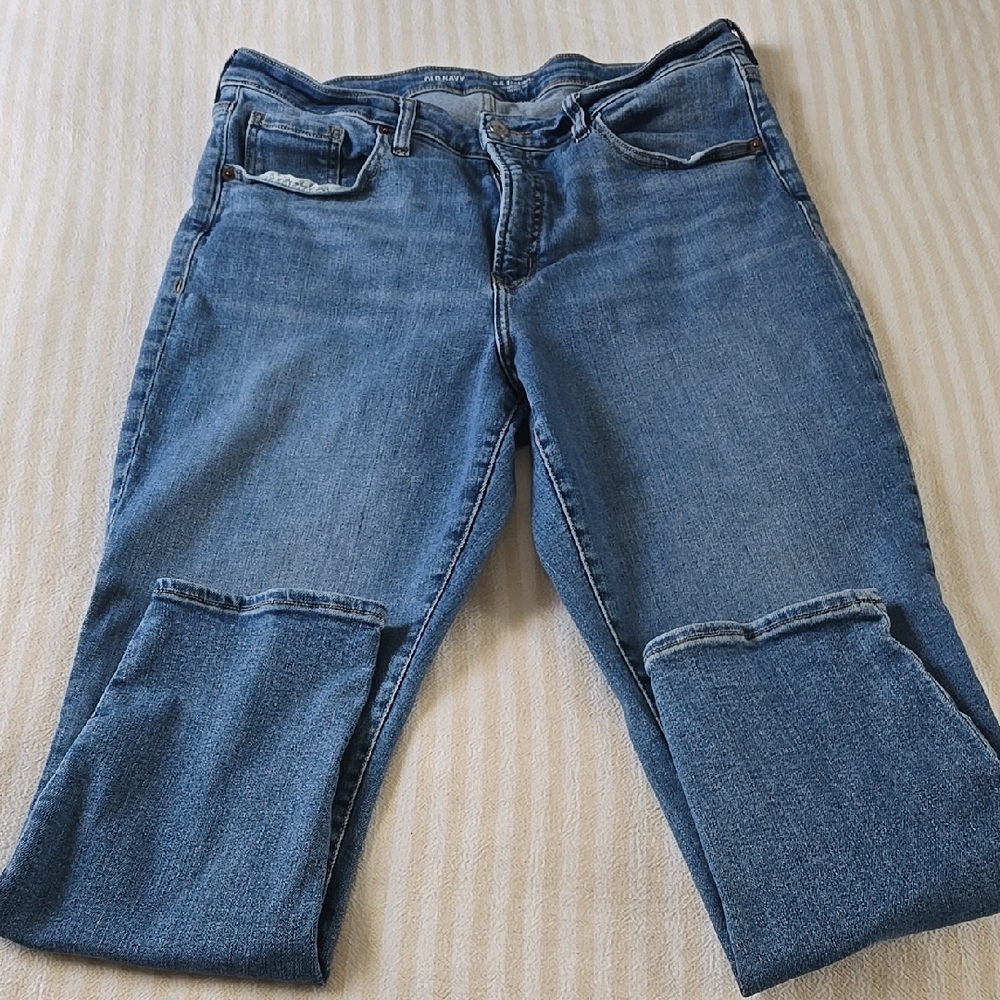 Old Navy High Rise O.G Straight Jeans Size:14